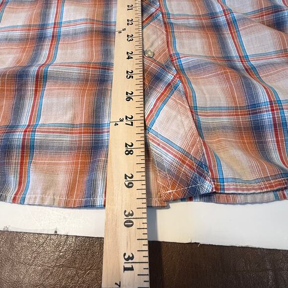 Wrangler Western Snap Shirt XL Plaid Pearl Snap Cowboy Rodeo - Picture 7 of 8